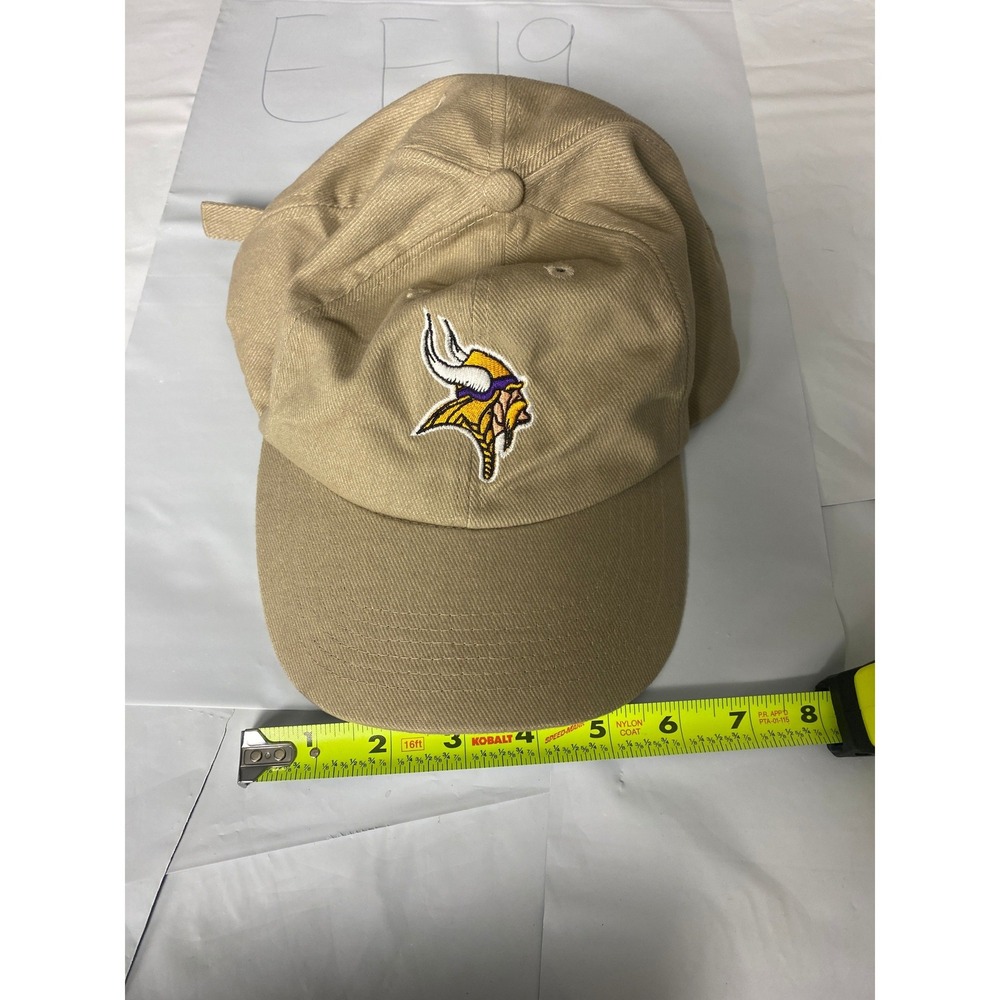 Minnesota Vikings NFL Khaki Adjustable Dad Hat Baseball Cap Adult Tan Football